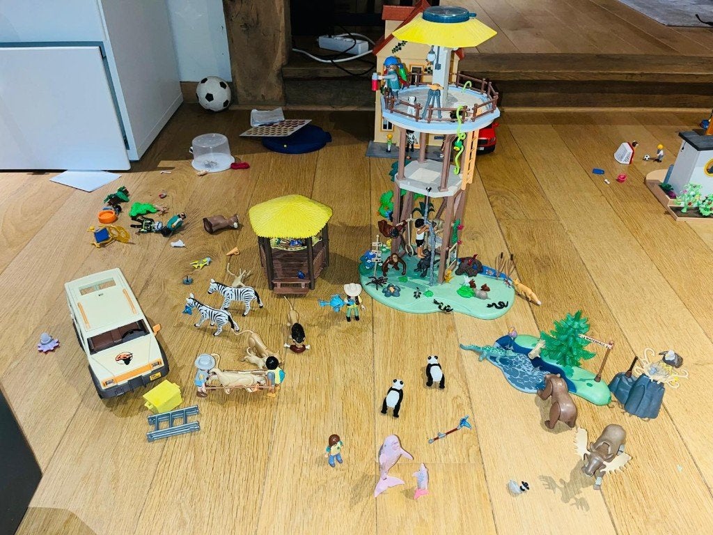 Playmobil Wiltopia onderzoeksstation, terreinwagen & dieren, Wild life, Comme neuf, Autres types, Kit complet