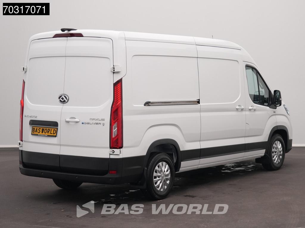Maxus eDeliver 9 Elektrisch WLTP 256km Stad 52kWh L3H2 204pk, Auto's, Bestelwagens en Lichte vracht, Automaat, Stof, Maxus, Wit