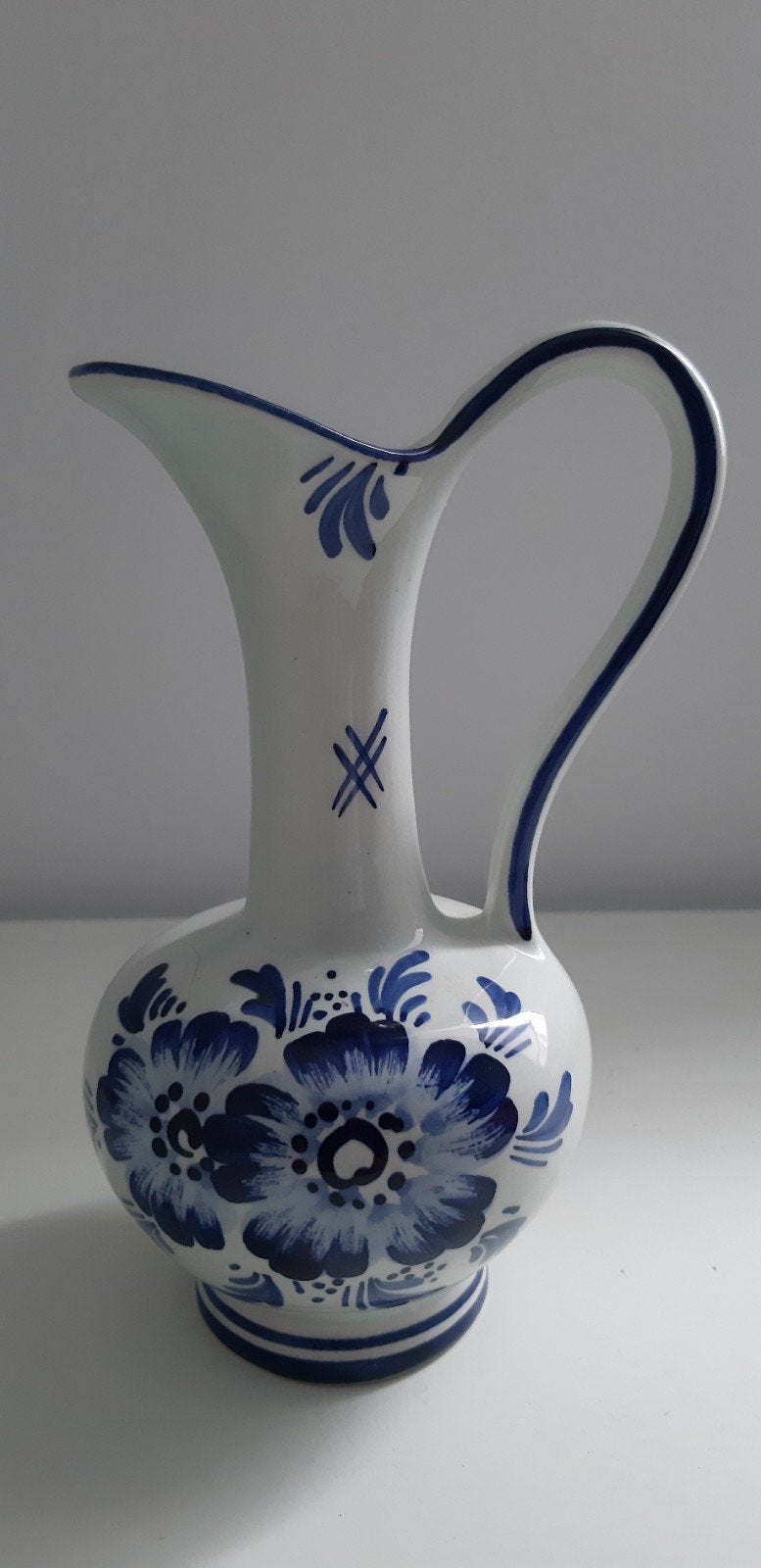 Vase de Delft, H 17 cm, intact, avec cachet et numéro, Enlèvement ou Envoi