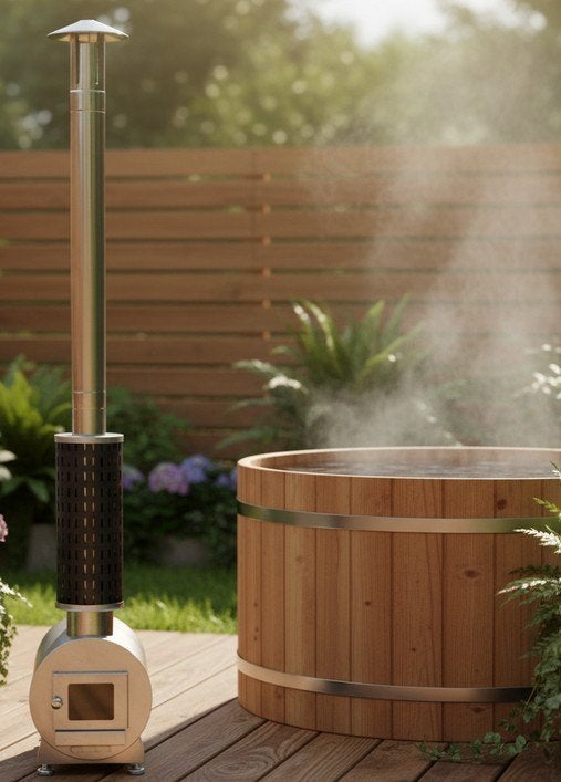Houtkachtel voor verwarming hottub zwembad jacuzzi, Tuin en Terras, Bubbelbaden en Hottubs, Nieuw, Ophalen