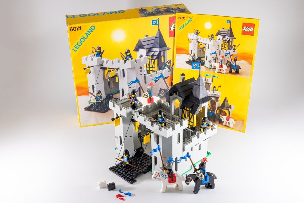 LEGO 6074 La forteresse du Faucon noir (1986) - complet, Instructions incluses, Enlèvement ou Envoi, Lego, Ensemble complet
