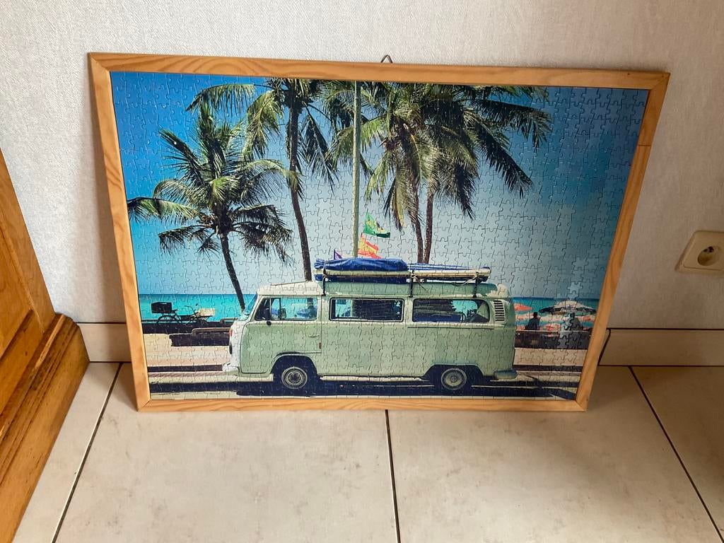 Puzzel in kader busje 1000 stukjes, Ophalen, Gebruikt