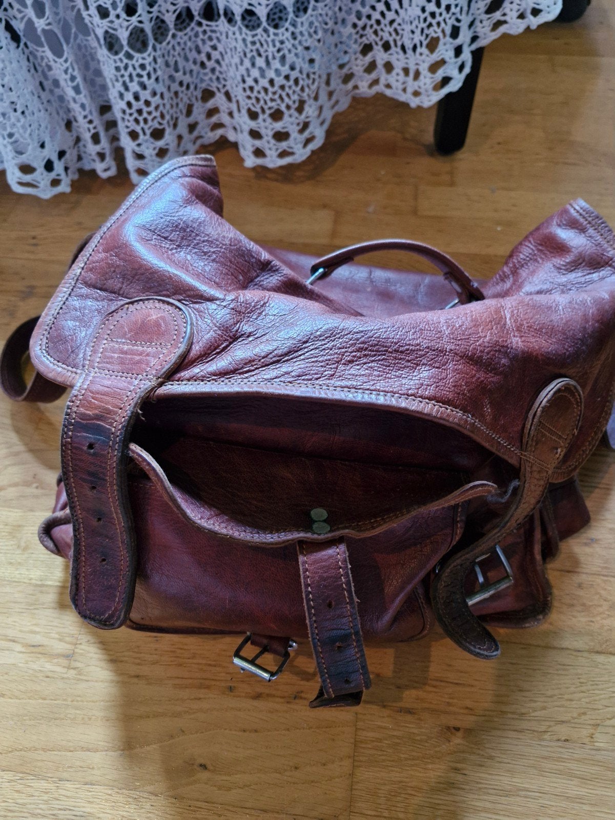 Schoudertas, Bijoux, Sacs & Beauté, Sacs | Sacs à bandoulière, Autres marques, Cuir, Enlèvement ou Envoi, Brun