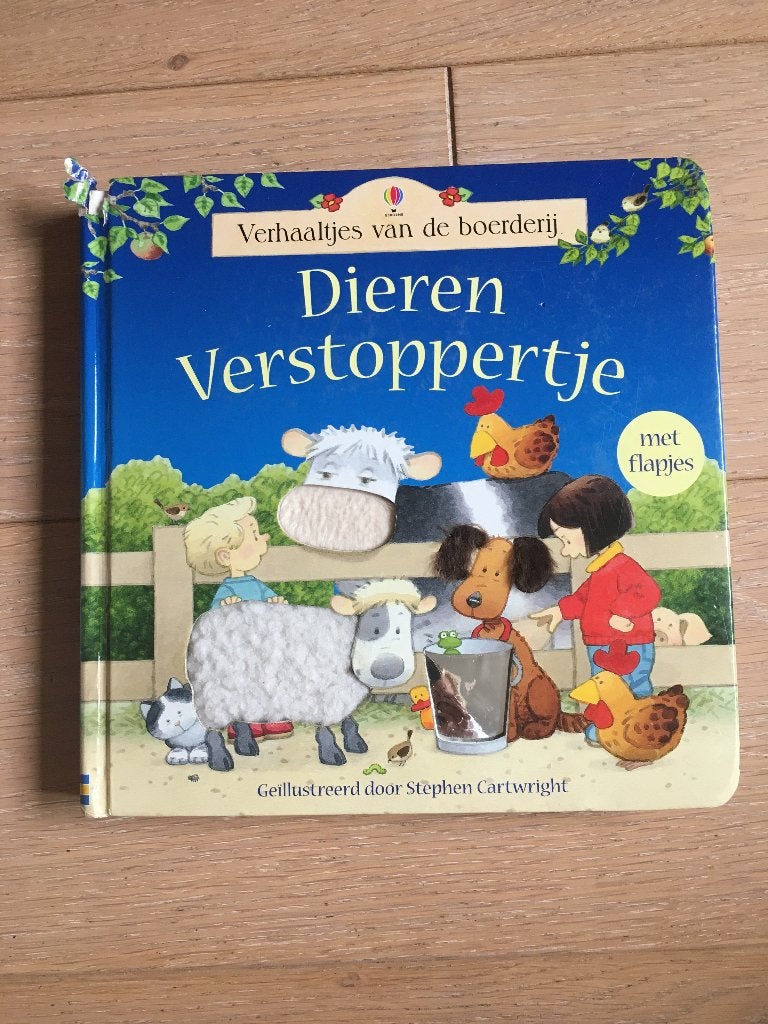 voelboekje boerderij / telboekje van happy baby en Musti, Kinderen en Baby's, Ophalen of Verzenden, Gebruikt, Overige typen