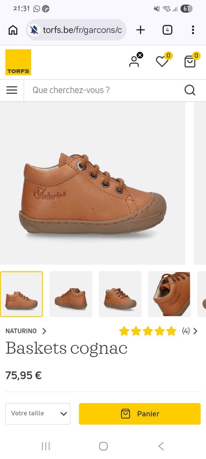 Chaussures Narutino p.22, Ophalen