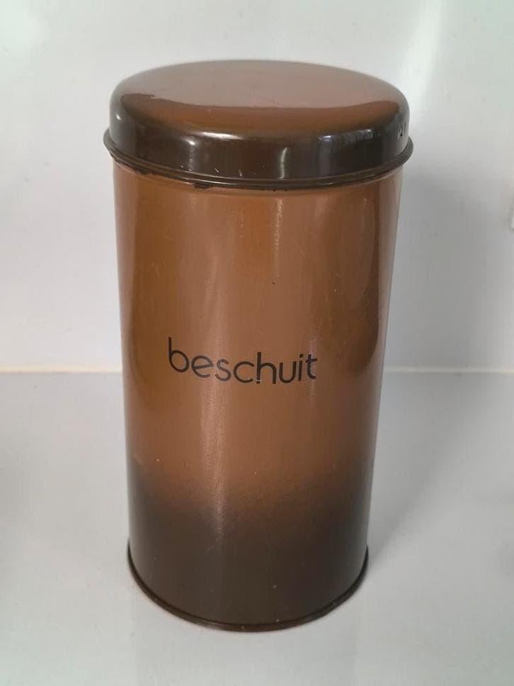 Vintage beschuitblik, Brabantia, Enlèvement ou Envoi