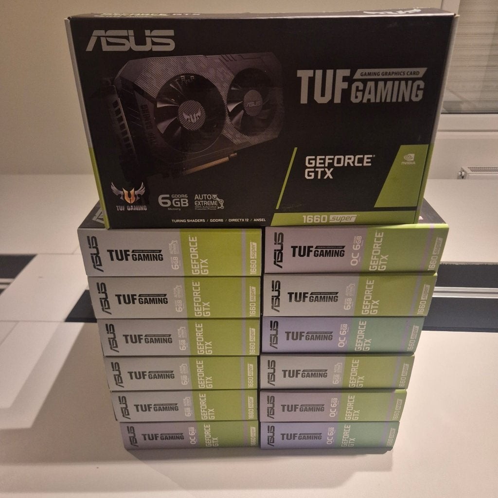 13x GTX 1660 SUPER ASUS TUF GAMING 6GB OC TE KOOP, Computers en Software, GDDR6, Ophalen of Verzenden, Zo goed als nieuw, HDMI