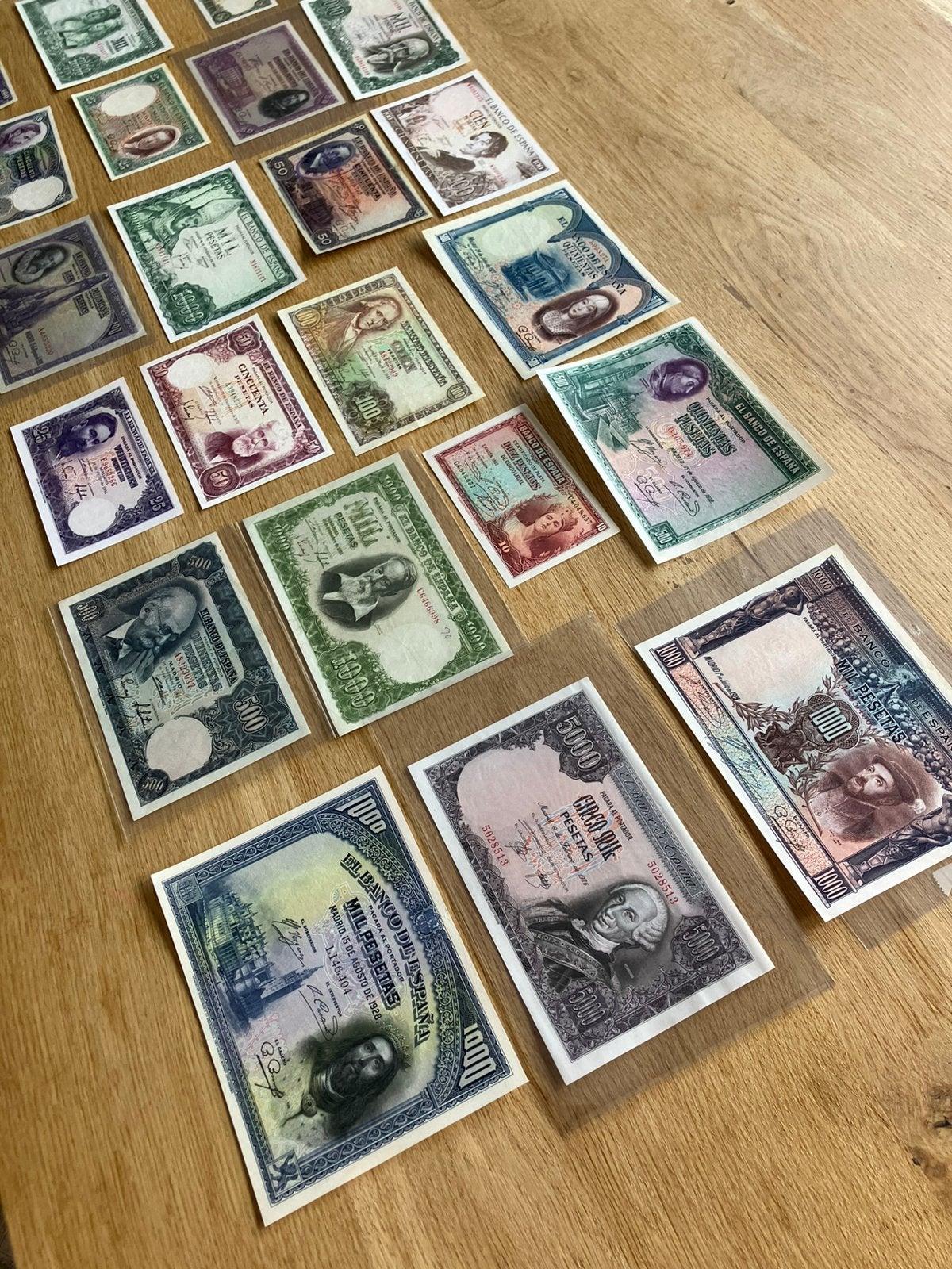 Belle collection de billets de Pesetas Espagnoles  37 pièces, Enlèvement ou Envoi