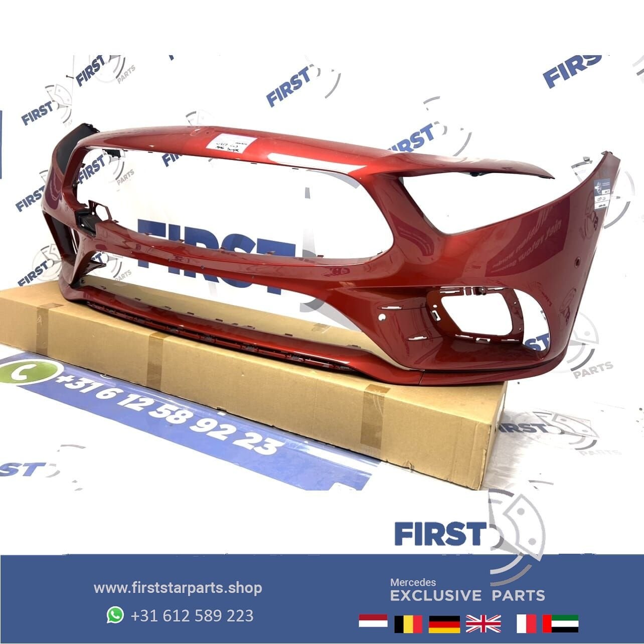 W257 CLS BUMPER A2578855901 C257 AMG Voorbumper ZWART WIT GR, Auto-onderdelen, Gebruikt, -, Voor, Ophalen of Verzenden
