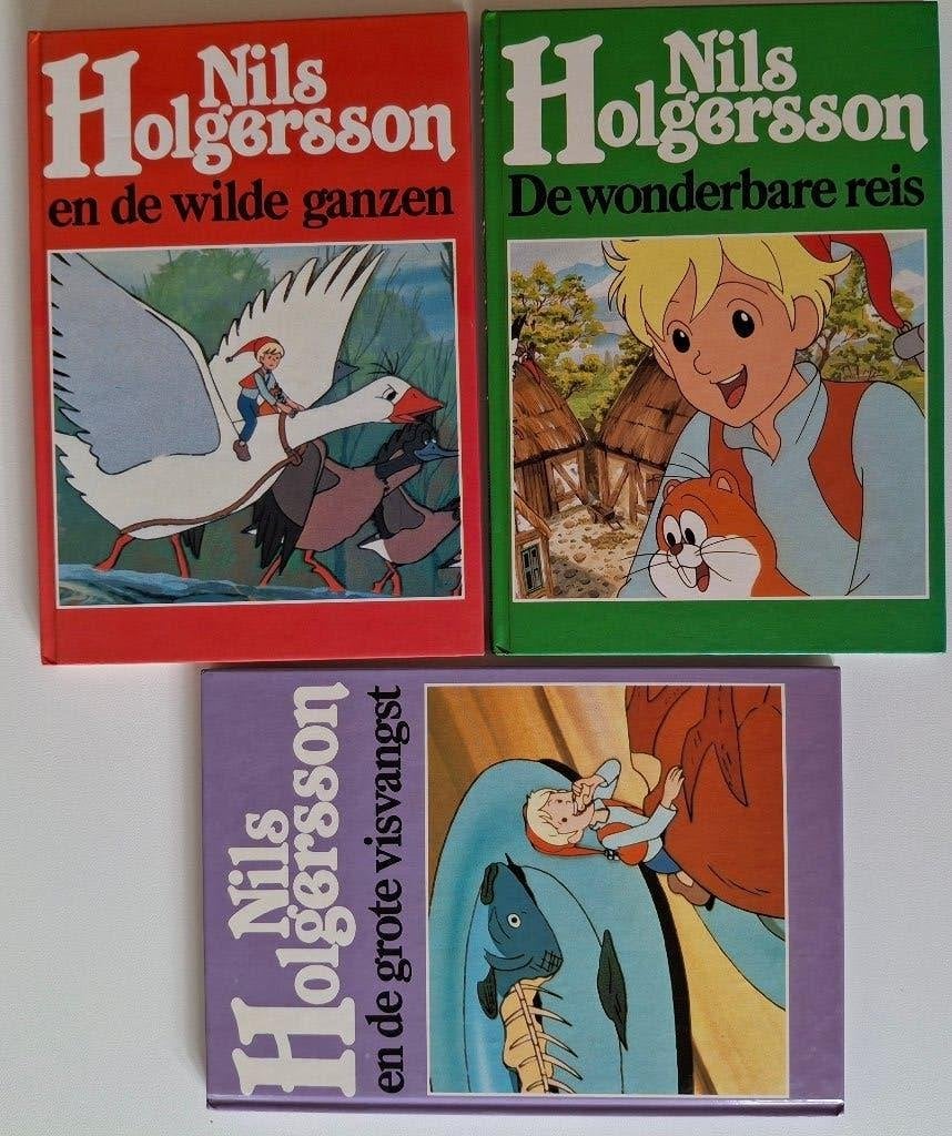 3 boekjes Nils Holgersson ( 1983), Collections, Cinéma & Télévision, Enlèvement ou Envoi, Comme neuf
