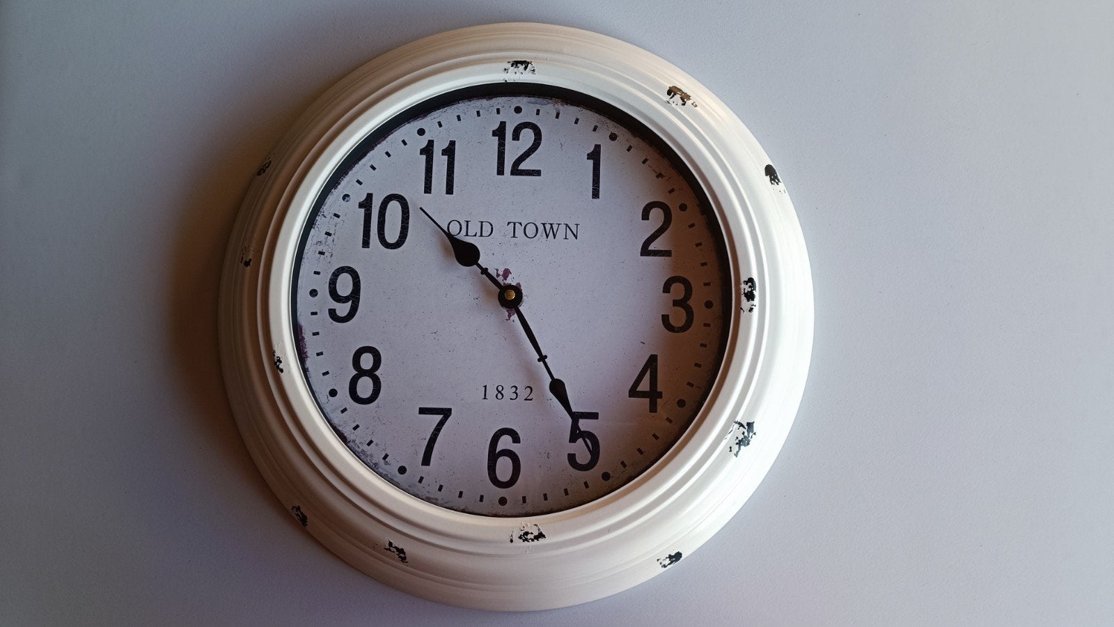 wandklok wit, Huis en Inrichting, Ophalen, Wandklok, IKEA, Wit