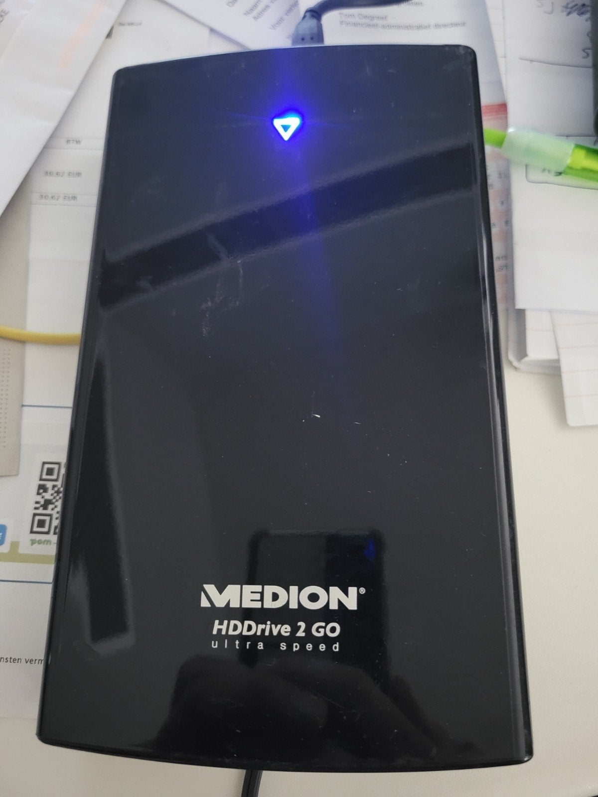 1,5 TB external harde schijf, HDD, Medion, Ophalen of Verzenden, Zo goed als nieuw