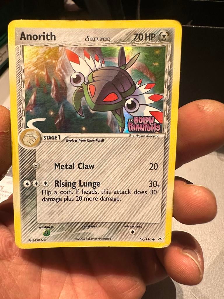 Pokémon Anorith 57/110 Ex Holon Phantoms Holo estampillé, Enlèvement ou Envoi, Comme neuf, Cartes en vrac