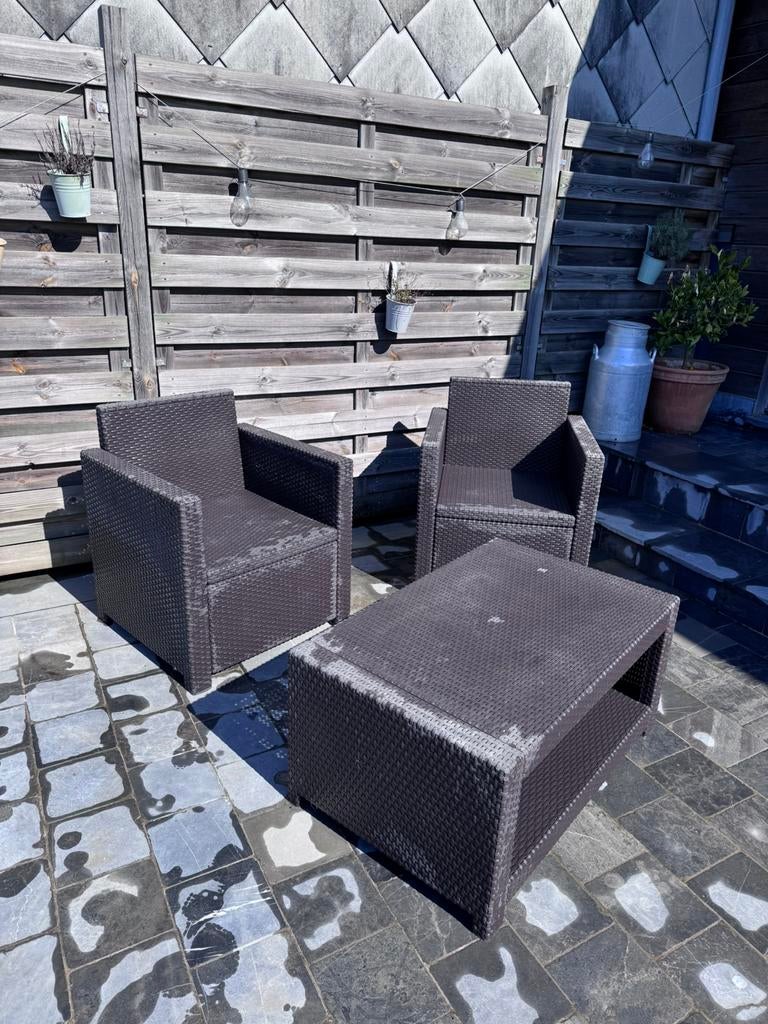 Tuin set met kussen, Tuin en Terras, Ophalen, Zo goed als nieuw