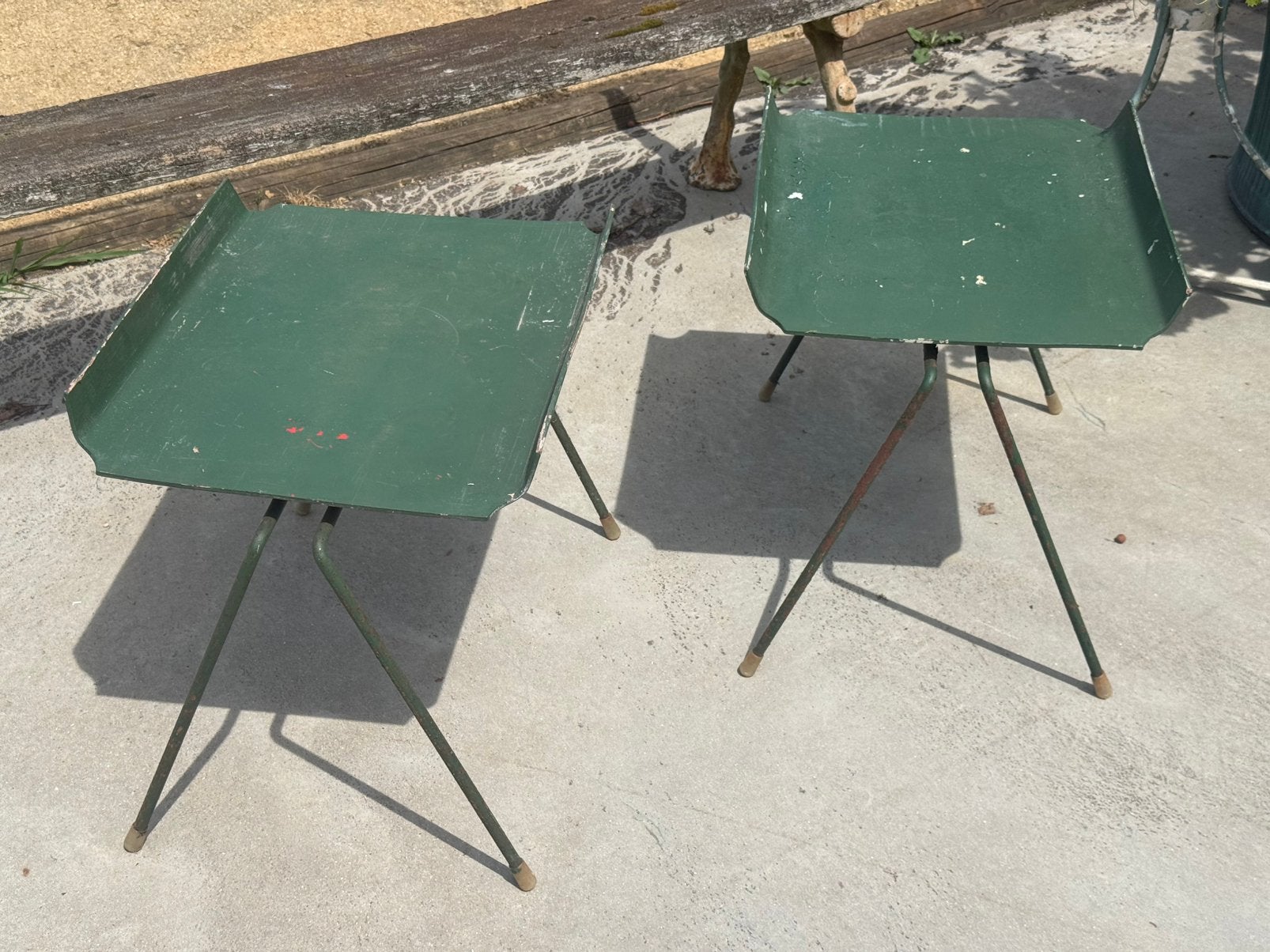 Tables d'appoint vintage en bois
