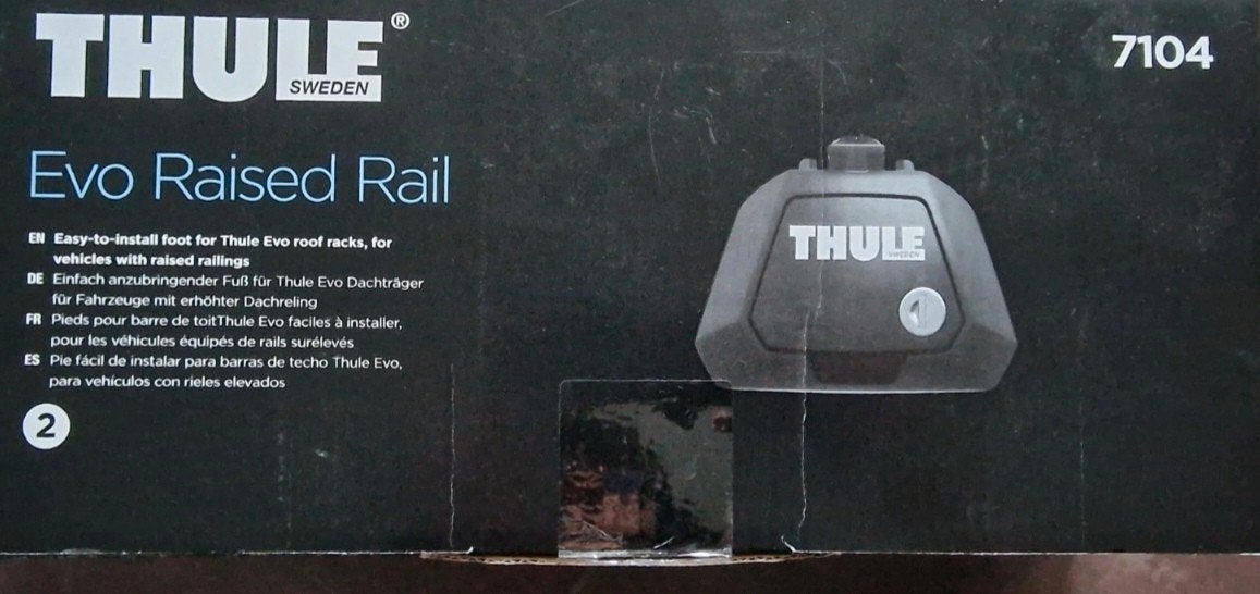 4 pieds thule Evo Raised Rail 7104