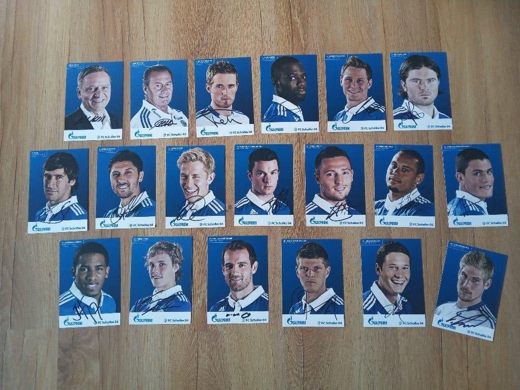 Gesigneerde 2011-2012 spelerskaarten van Schalke 04, Collections, Articles de Sport & Football, Enlèvement ou Envoi, Neuf, Cartes de joueur