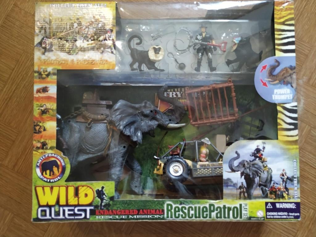 grote mooie speeldoos safari wildquest gr olifant cheap enz, Kinderen en Baby's, Ophalen of Verzenden