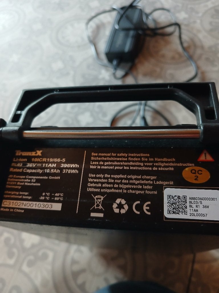 Elektrische batterij, Fietsen en Brommers, Ophalen, Gebruikt