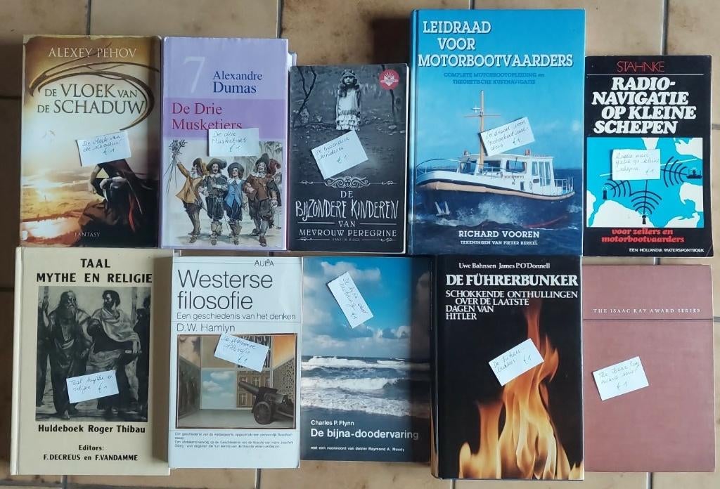 verschillende boeken aan 1 euro, Boeken, Ophalen, Gelezen, Diverse auteurs