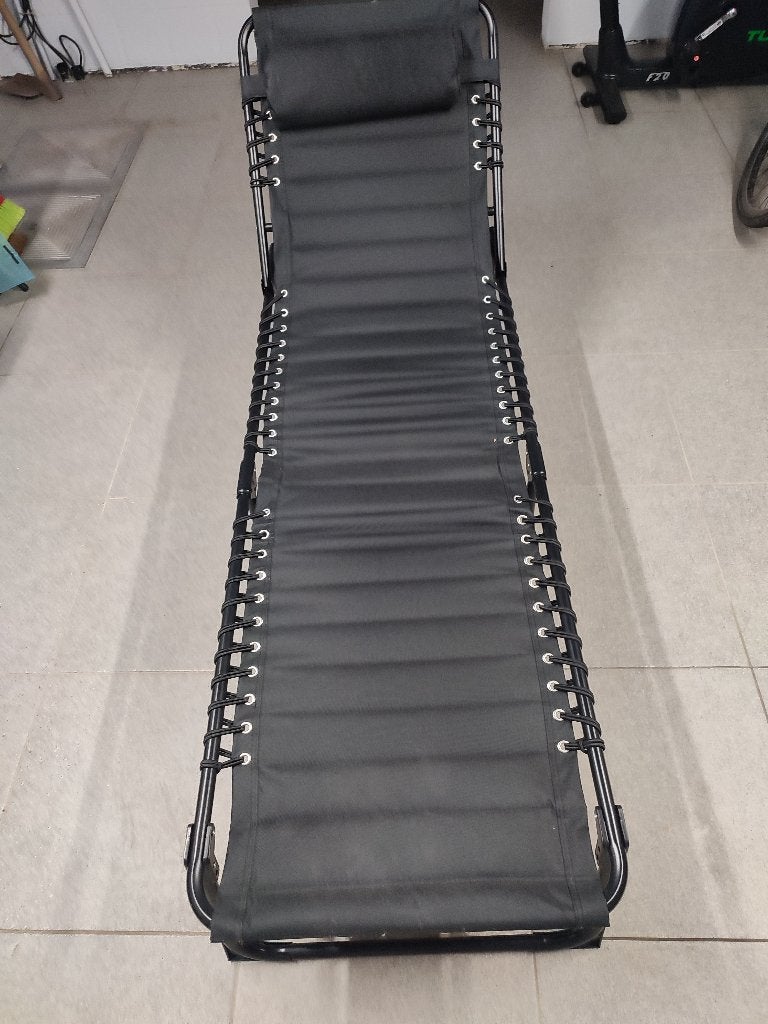 ligbed met kussen + padding, Ophalen, Zo goed als nieuw, Inklapbaar