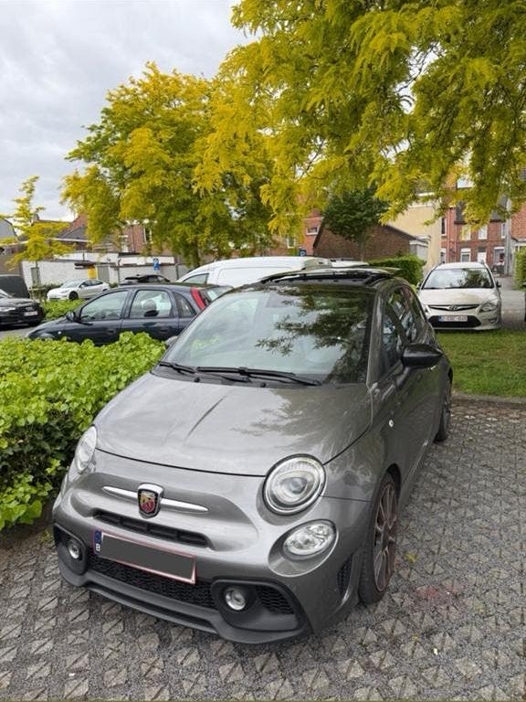 Abarth 500 turismo open dak automaat •perfect onderhouden•, Auto's, Automaat, 4 zetels, Zwart, Particulier