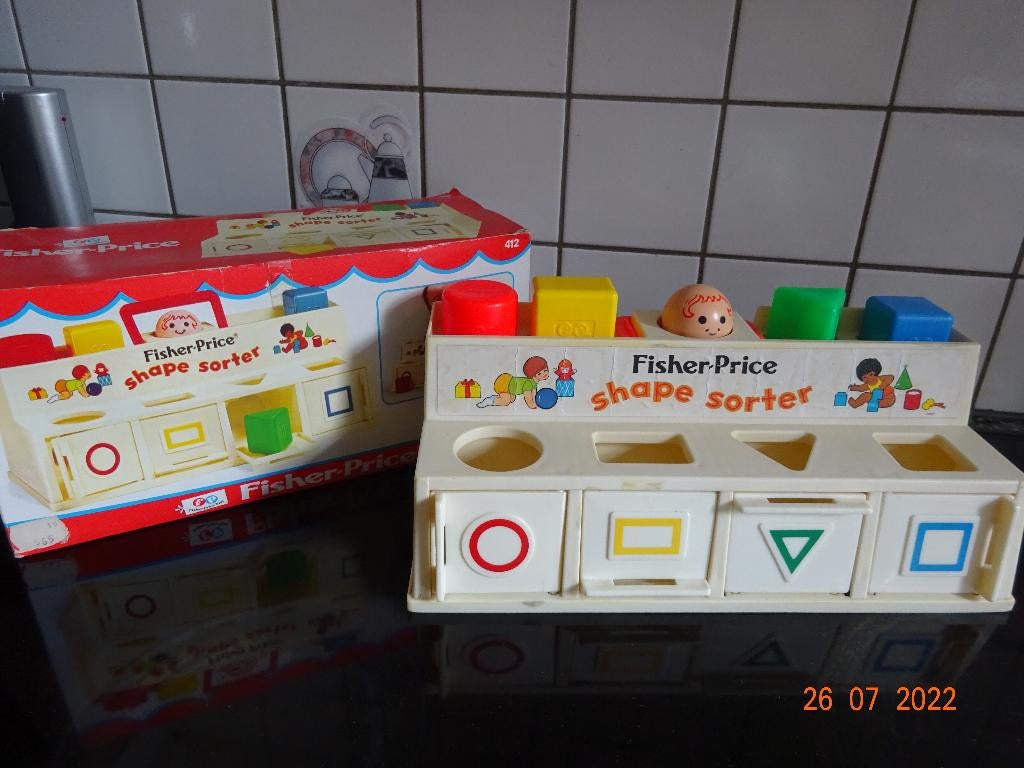 Fisher Price Shape Sorter*VINTAGE*PRIMA STAAT* uitgave 1974!, Kinderen en Baby's, Speelgoed | Fisher-Price, Ophalen of Verzenden