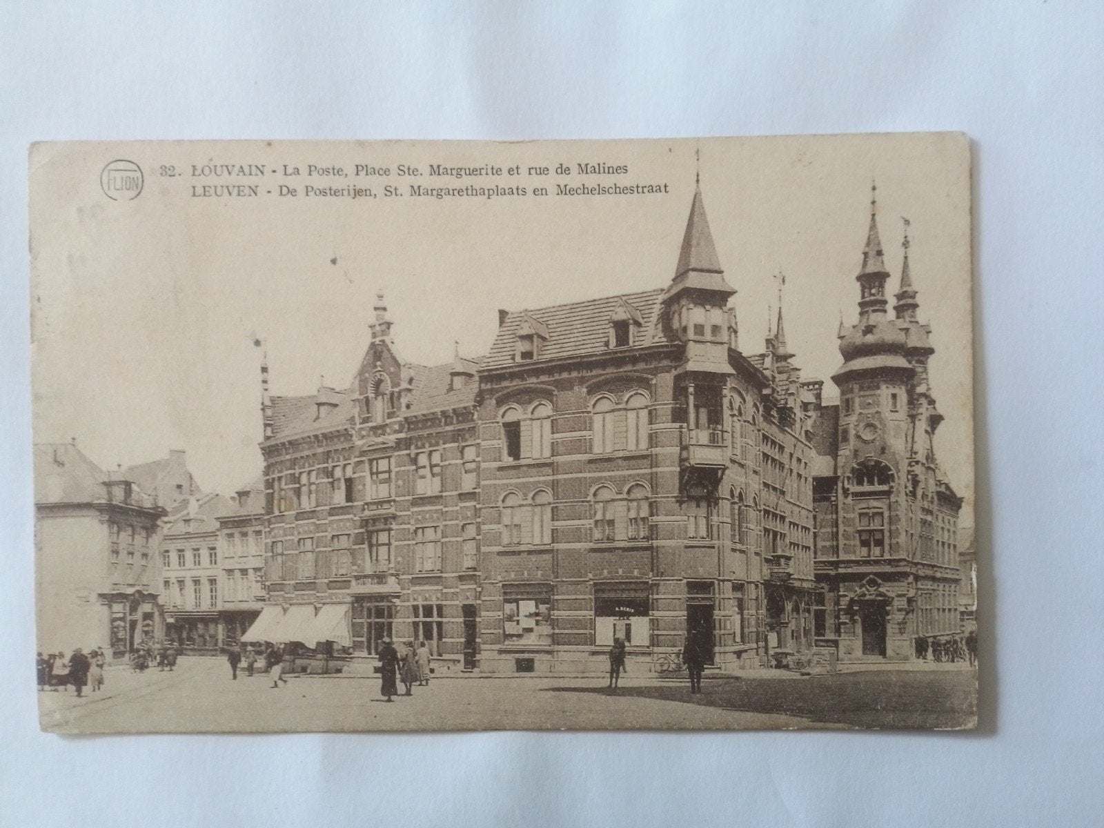 LEUVEN DE POSTERIJEN , ST MARGARETHAPLAATS EN MECHELSCHESTRA, Verzamelen, Ophalen of Verzenden, 1920 tot 1940, Gelopen, Vlaams-Brabant