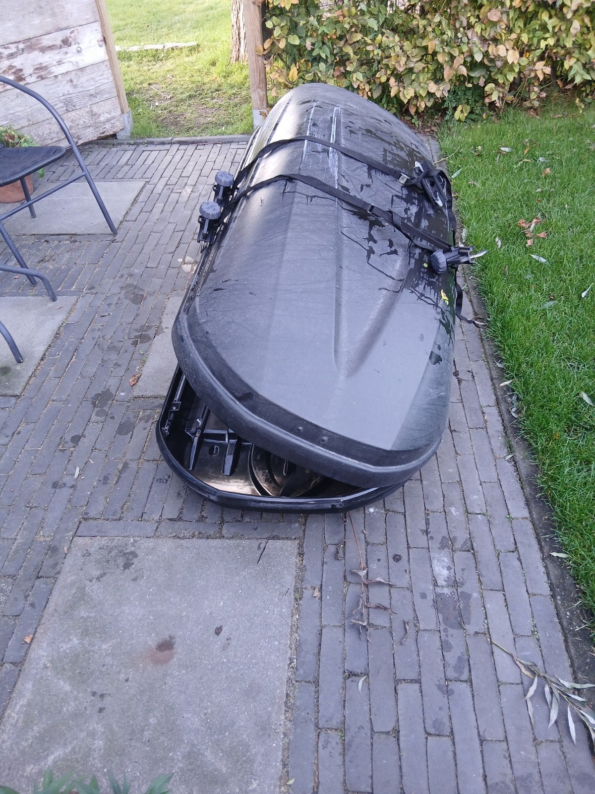Coffre de toit noir Thule Pacific 200 avec clips de fixation, Enlèvement, Utilisé