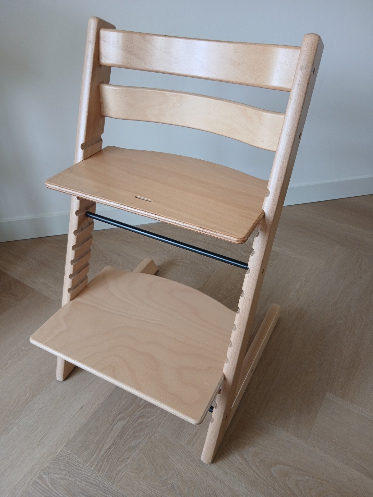 Stokke Tripp Trapp beukenhout naturel uit 2020, Verzenden, Zo goed als nieuw, Meegroeistoel, Aanschuifbaar