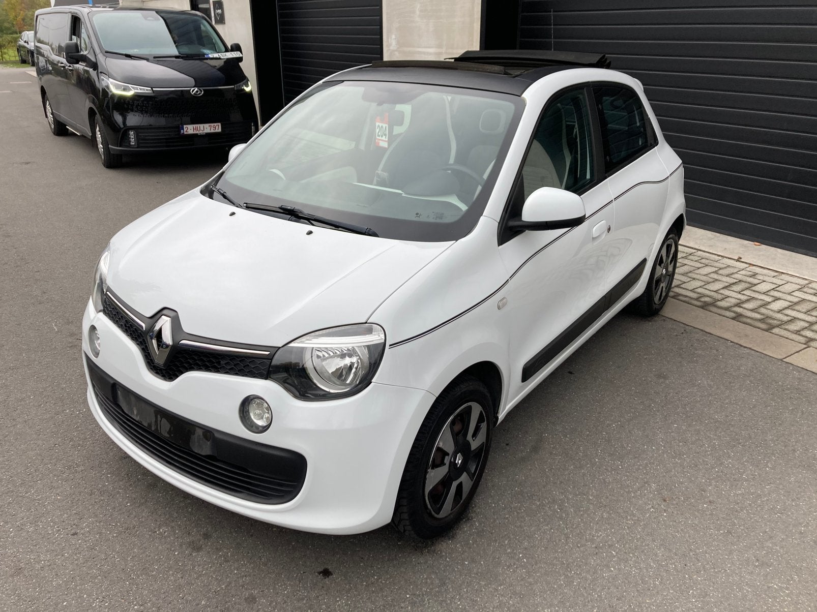 Renault Twingo 1.0i-2016-Open Air-Clim-1ste Hand, Voorwielaandrijving, 4 zetels, Wit, Bedrijf