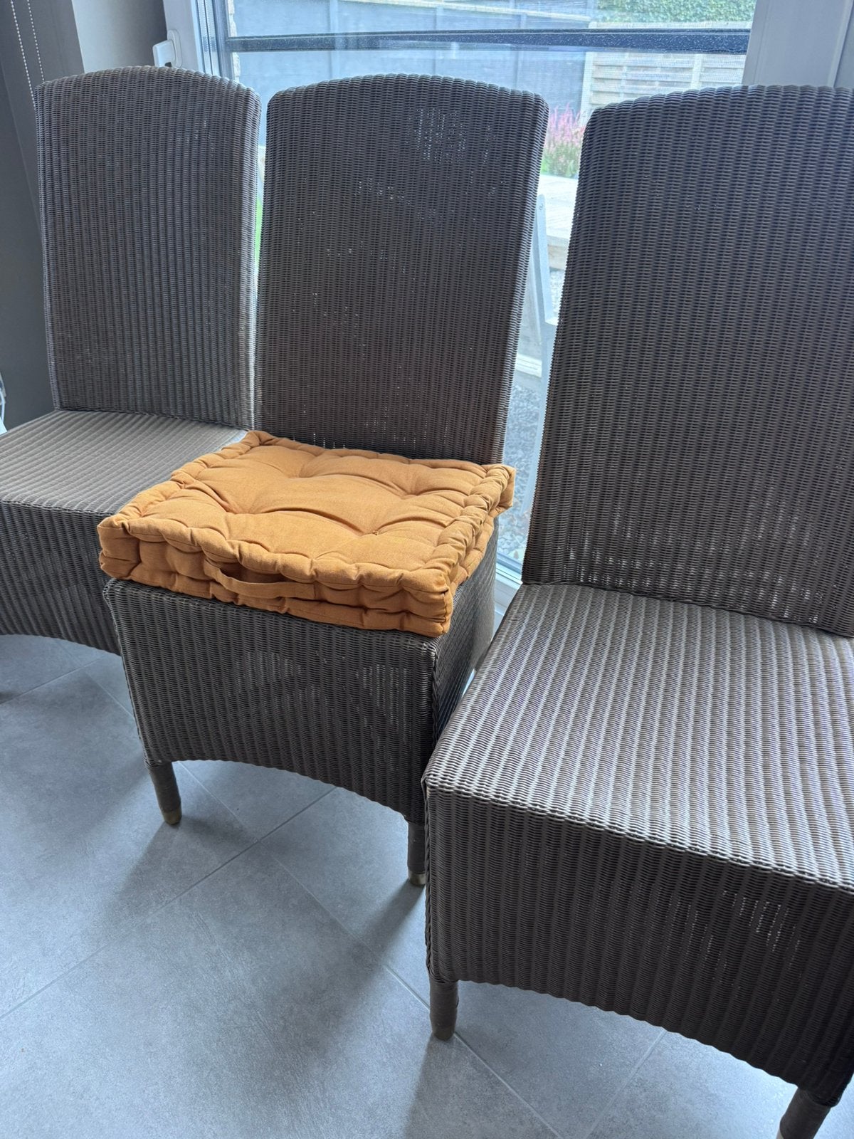 6 chaises Avanti taupe, Maison & Meubles, Osier ou Rotin, Autres couleurs, Enlèvement, Cinq, Six Chaises ou plus