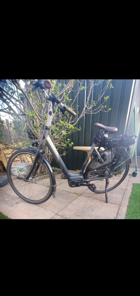 Elektrische damesfiets automatisch sparta oranje, Fietsen en Brommers, Elektrische fietsen, Ophalen, Sparta