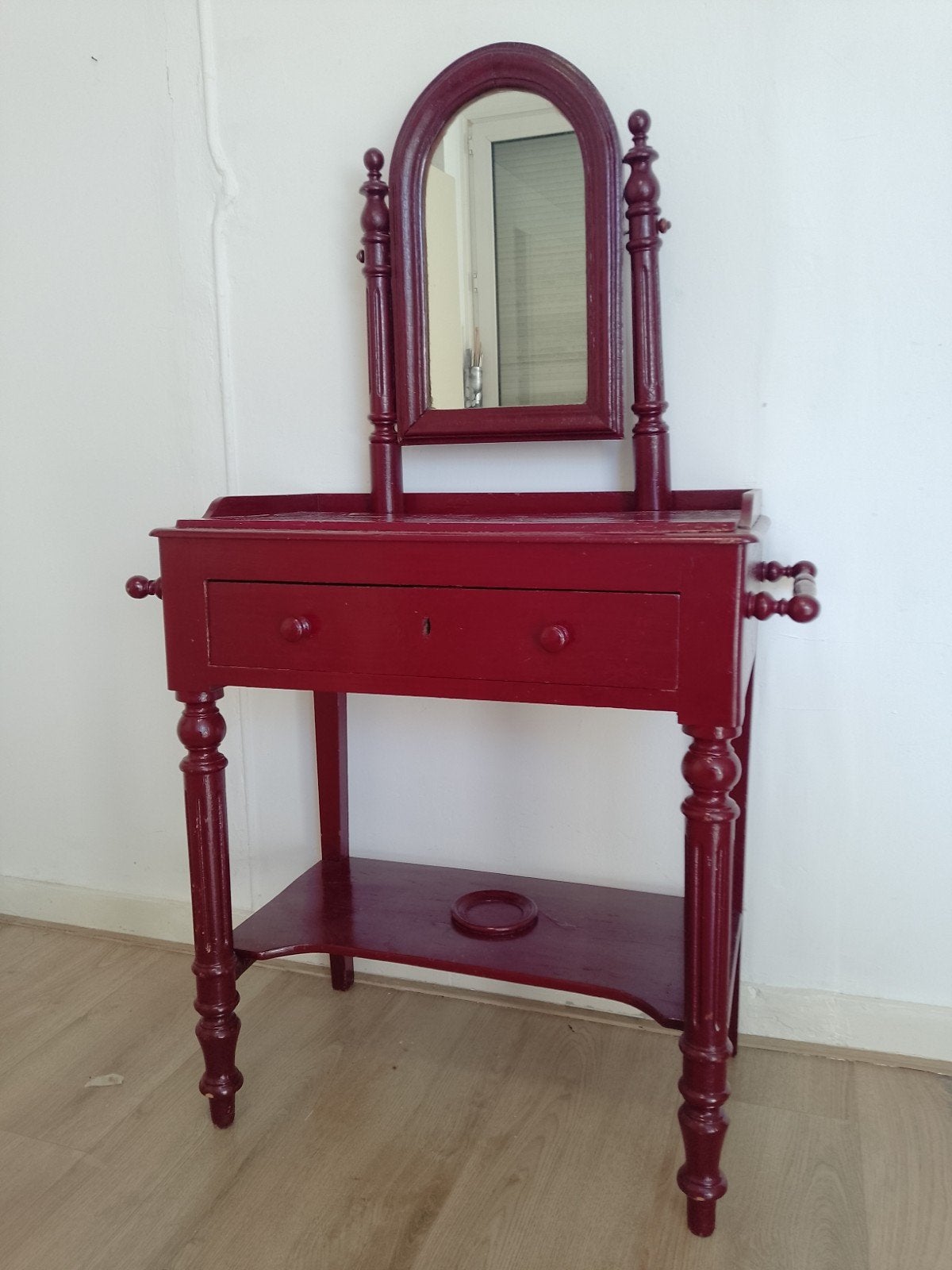 antieke toilettafel, Gebruikt, 100 tot 150 cm, 150 tot 200 cm, Hout