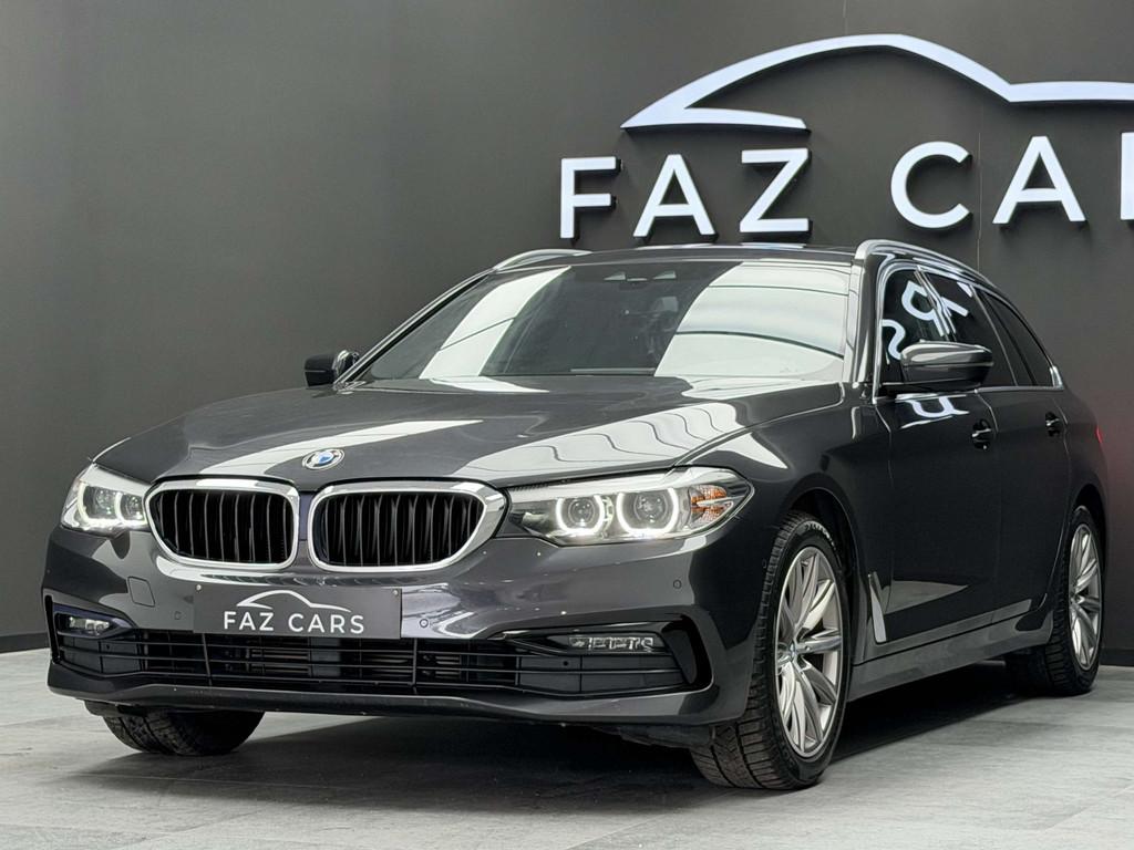 BMW 5 Serie 518 Touring 518 dA * T.PANO + CAMERA + CUIR + GP, Automaat, Achterwielaandrijving, 4 cilinders, Zwart
