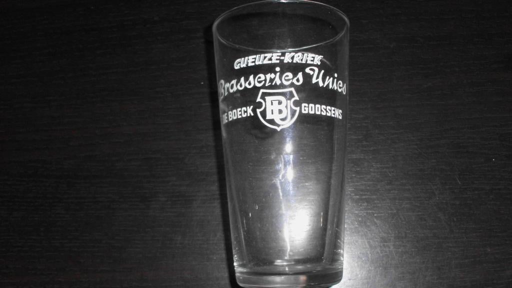 Lot 2 oude bierglazen, Ophalen of Verzenden, Zo goed als nieuw