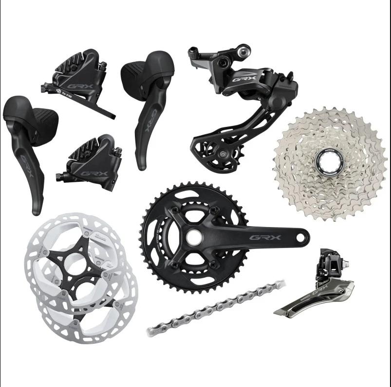 Shimano GRX 2x12 RX820 groepset, Fietsen en Brommers, Fietsonderdelen, Nieuw, Crankstel of Pedalen, Gravelbike, Racefiets, Ophalen of Verzenden