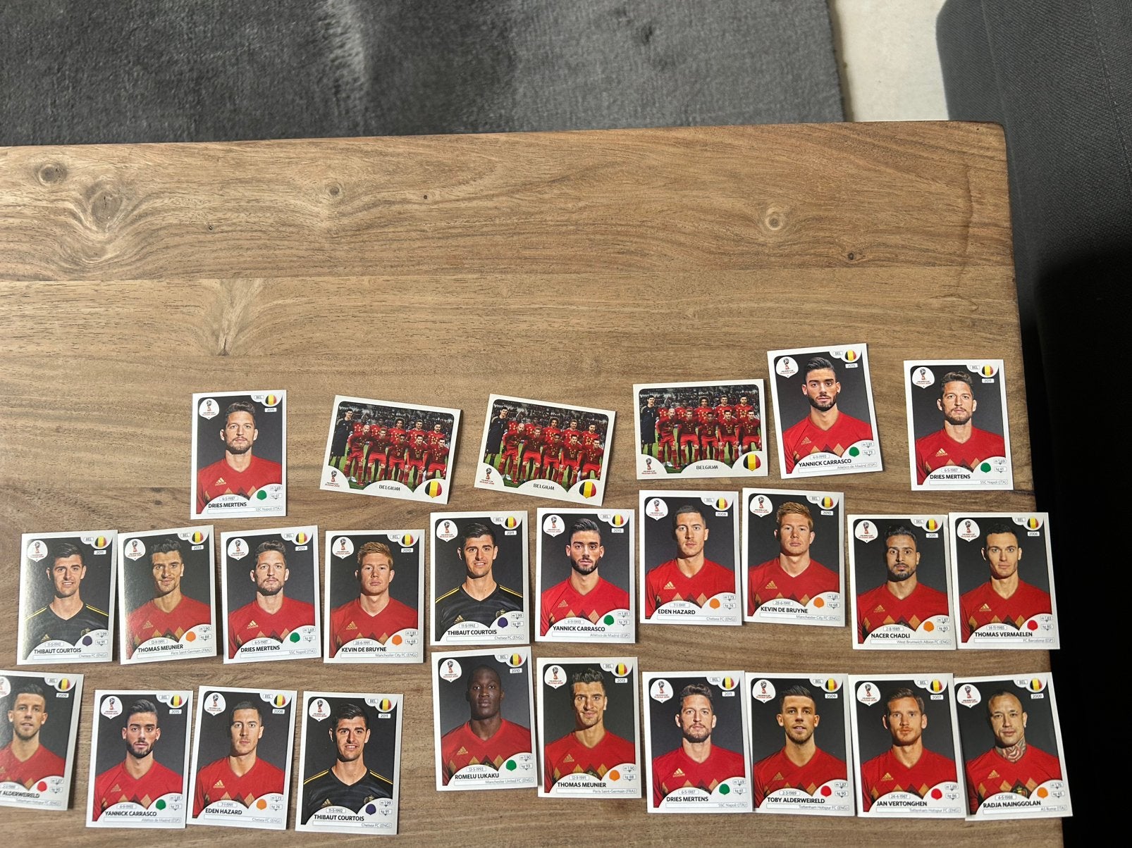 Panini euro 2018 België, Ophalen