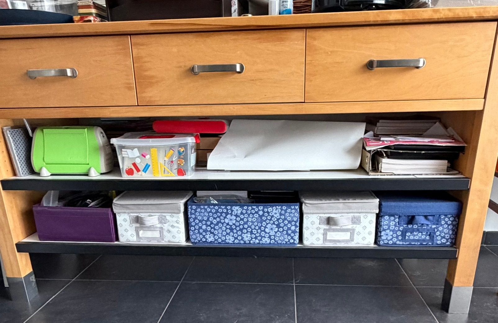 Ikea keukeneiland met schuiven en 2 legplanken, Ophalen, Grenenhout, Gebruikt, Zweeds