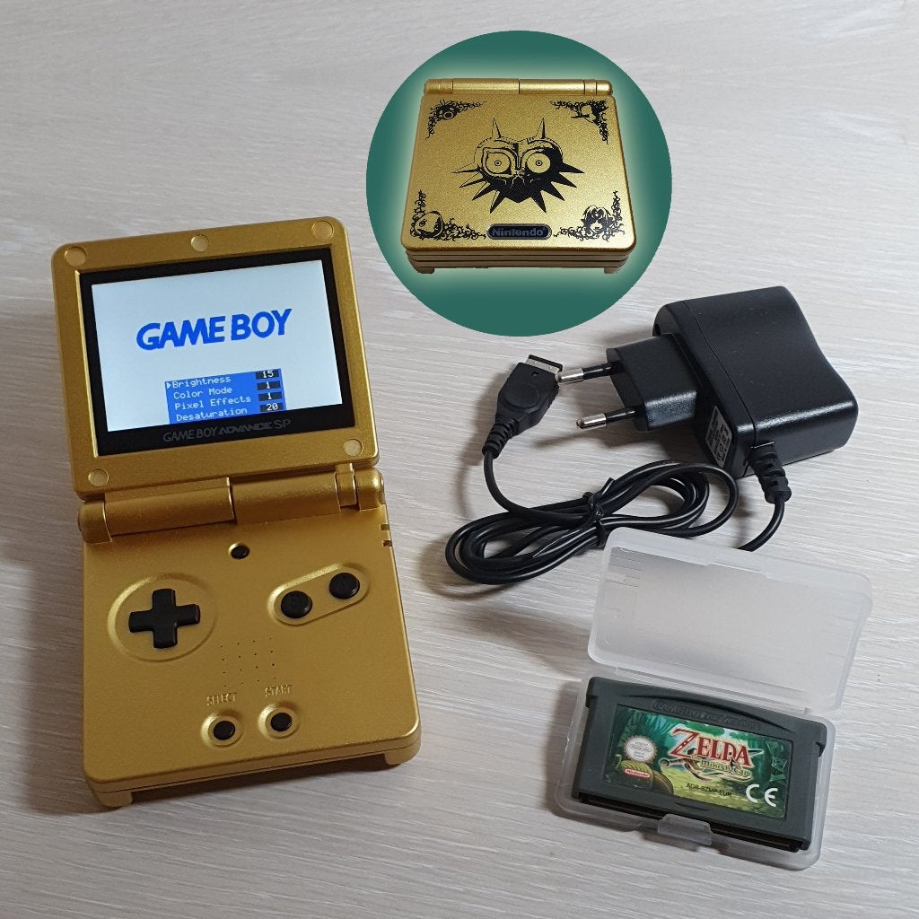 GBA SP Zelda met IPS V5 mod + The Minish Cap, Consoles de jeu & Jeux vidéo, Consoles de jeu | Nintendo Game Boy, Comme neuf, Game Boy Advance SP