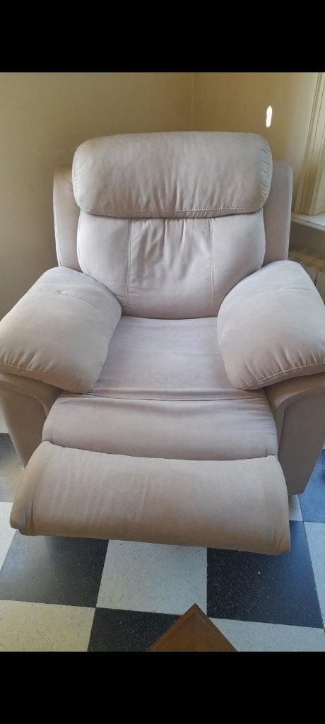 Fauteuil en cuir nubuck inclinable relax 1 place, Enlèvement, Cuir