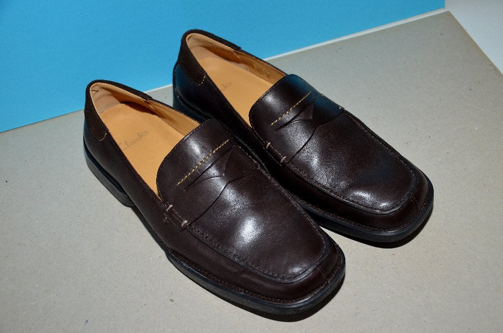 CLARK'S Bruine leren schoenen voor heren maat 42, CLARK'S, Bruin, Ophalen of Verzenden, Espadrilles of Moccasins