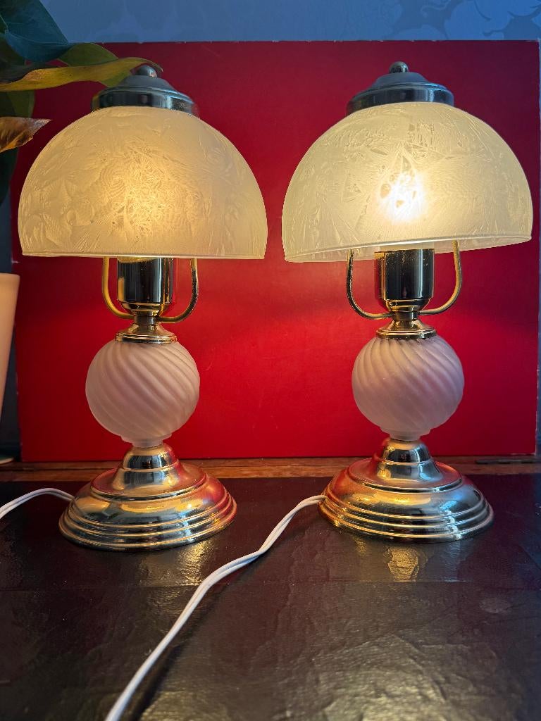 2 Vintage Tafellampen, Antiek en Kunst, Ophalen of Verzenden