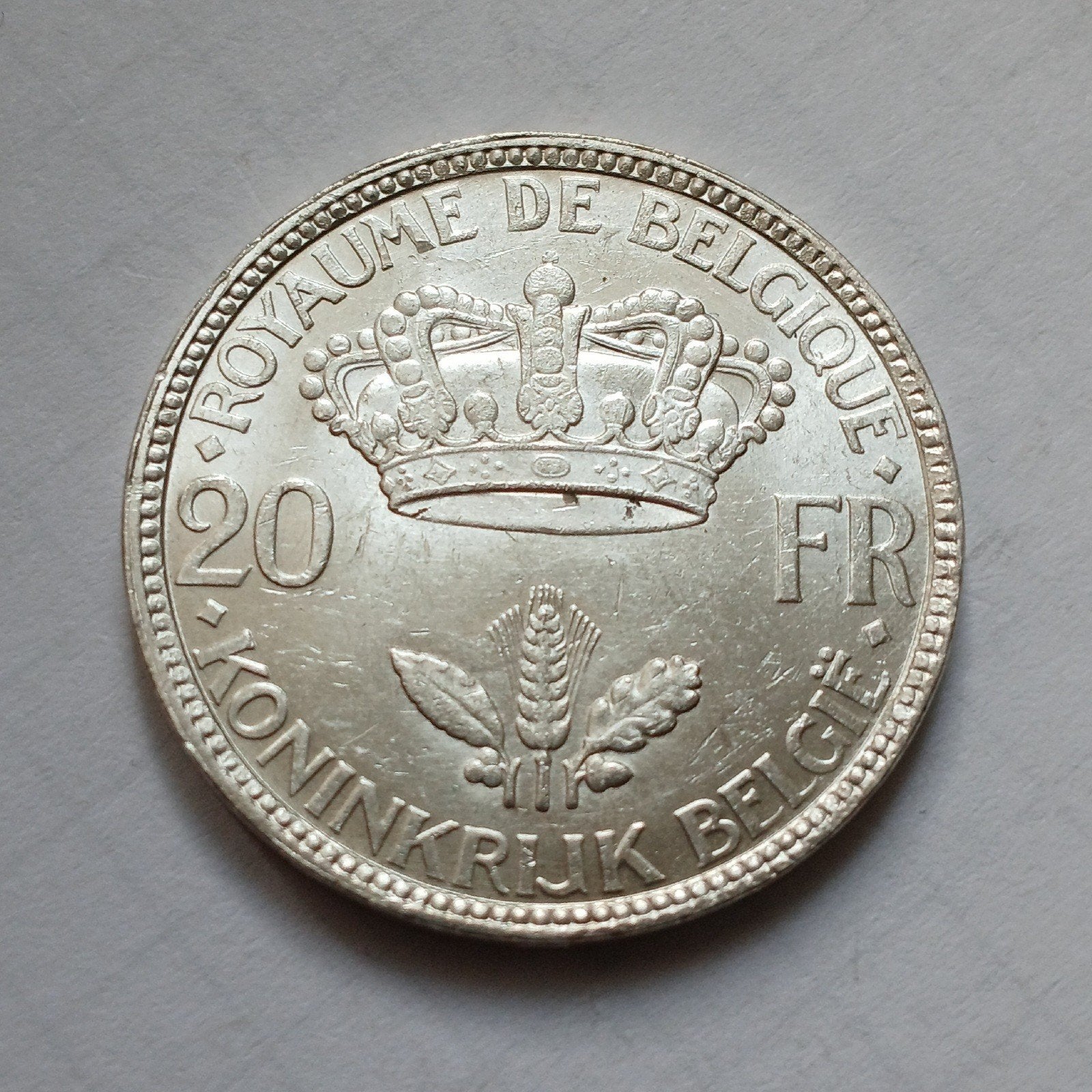 20 frank 1935, Postzegels en Munten, Ophalen of Verzenden
