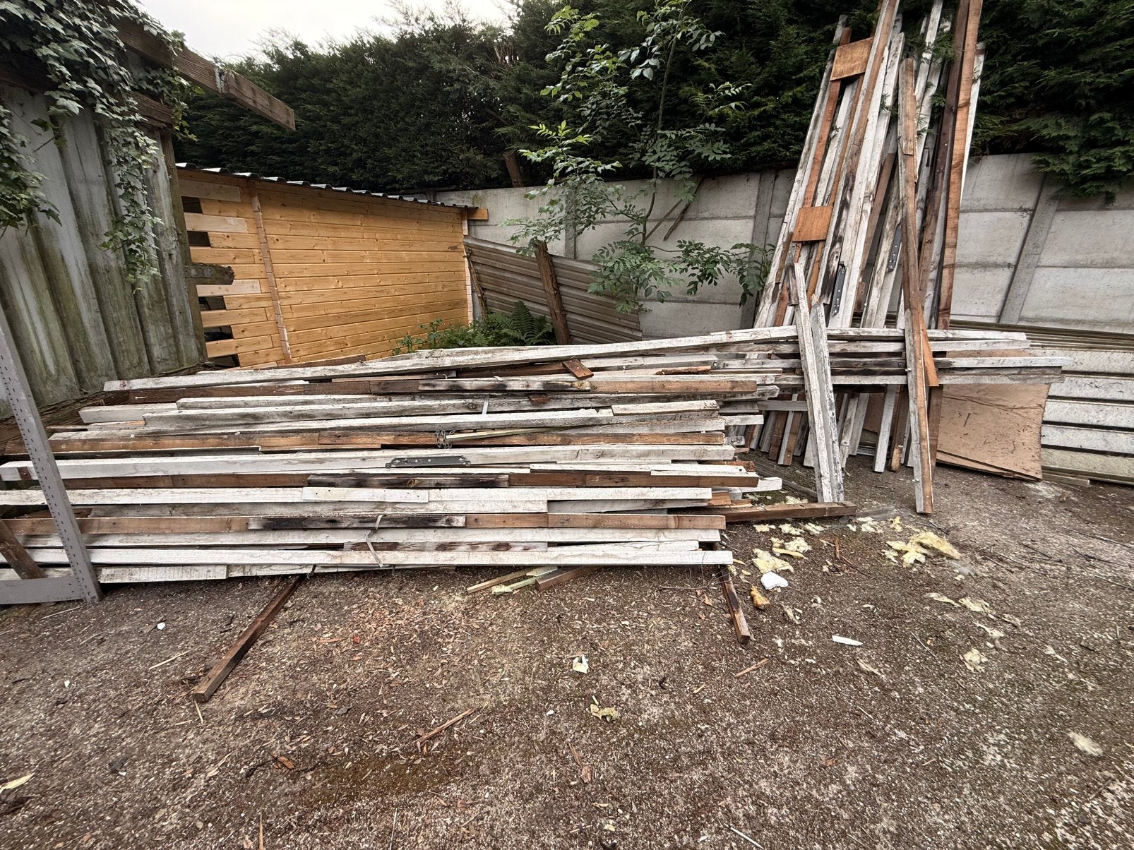 Houten balken, Ophalen, Gebruikt