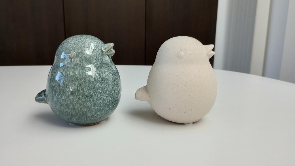 2 oiseaux, Enlèvement ou Envoi, Neuf, Multicolore, Pierre/céramique