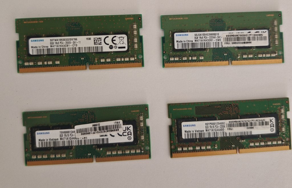4x 8 Go Go DDR4 de RAM DDR4 ORD PORT (NEUF 432€), Informatique & Logiciels, Enlèvement ou Envoi, DDR4, Laptop, 16 GB