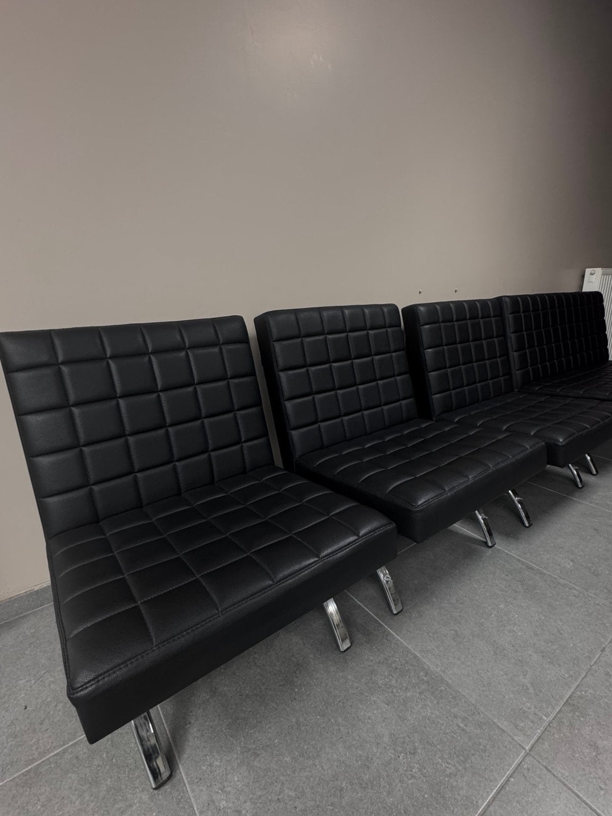 Canapé d'attente modulaire moderne de style Barcelone, Maison & Meubles, Enlèvement, Comme neuf, Cuir