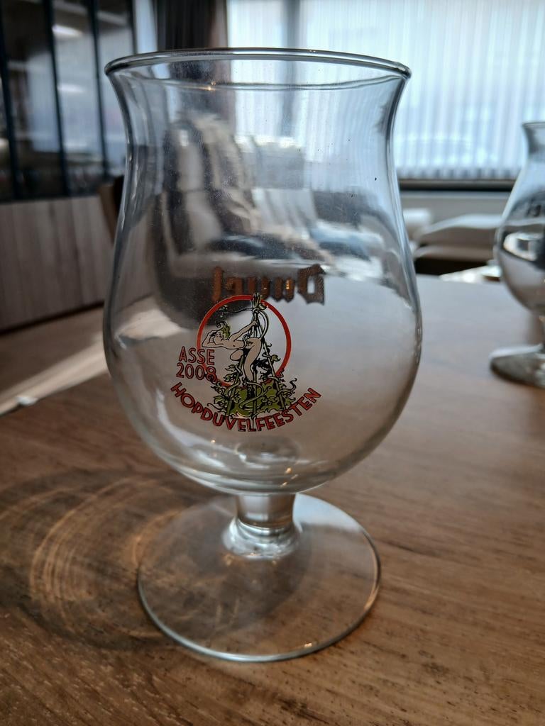 Duvel glas hopduvelfeesten 2008., Ophalen of Verzenden, Nieuw, Glas of Glazen, Duvel