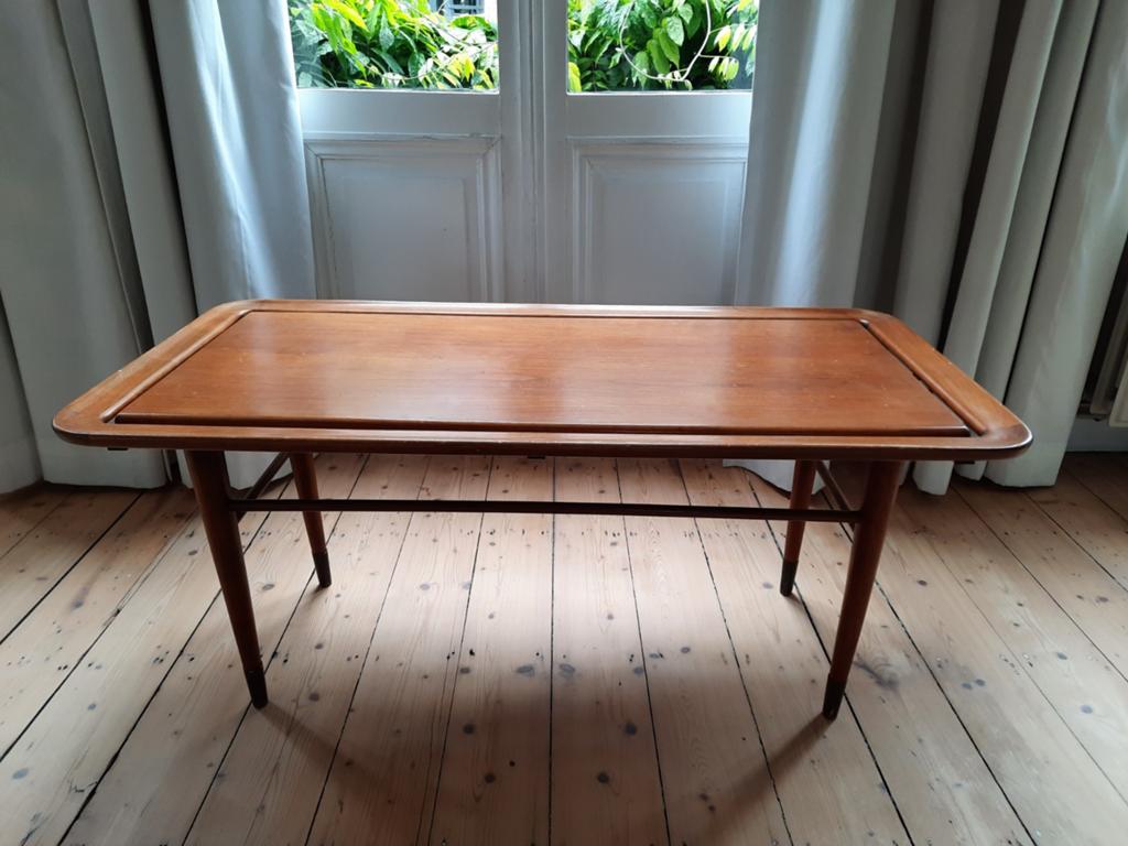 Vintage salontafel, teak, mid-century., Ophalen, Teakhout